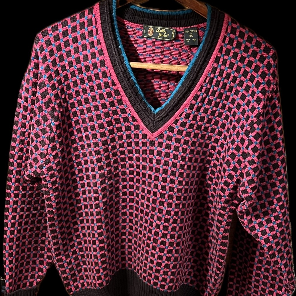 Bobby Jones cotton V neck sweater